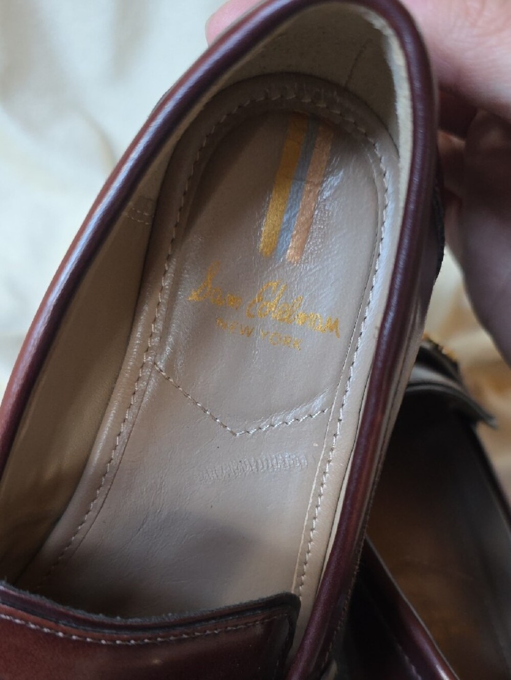 Sam Edelman Women's Dark Brown Leather Bit Loafers - Picture 6 of 7
